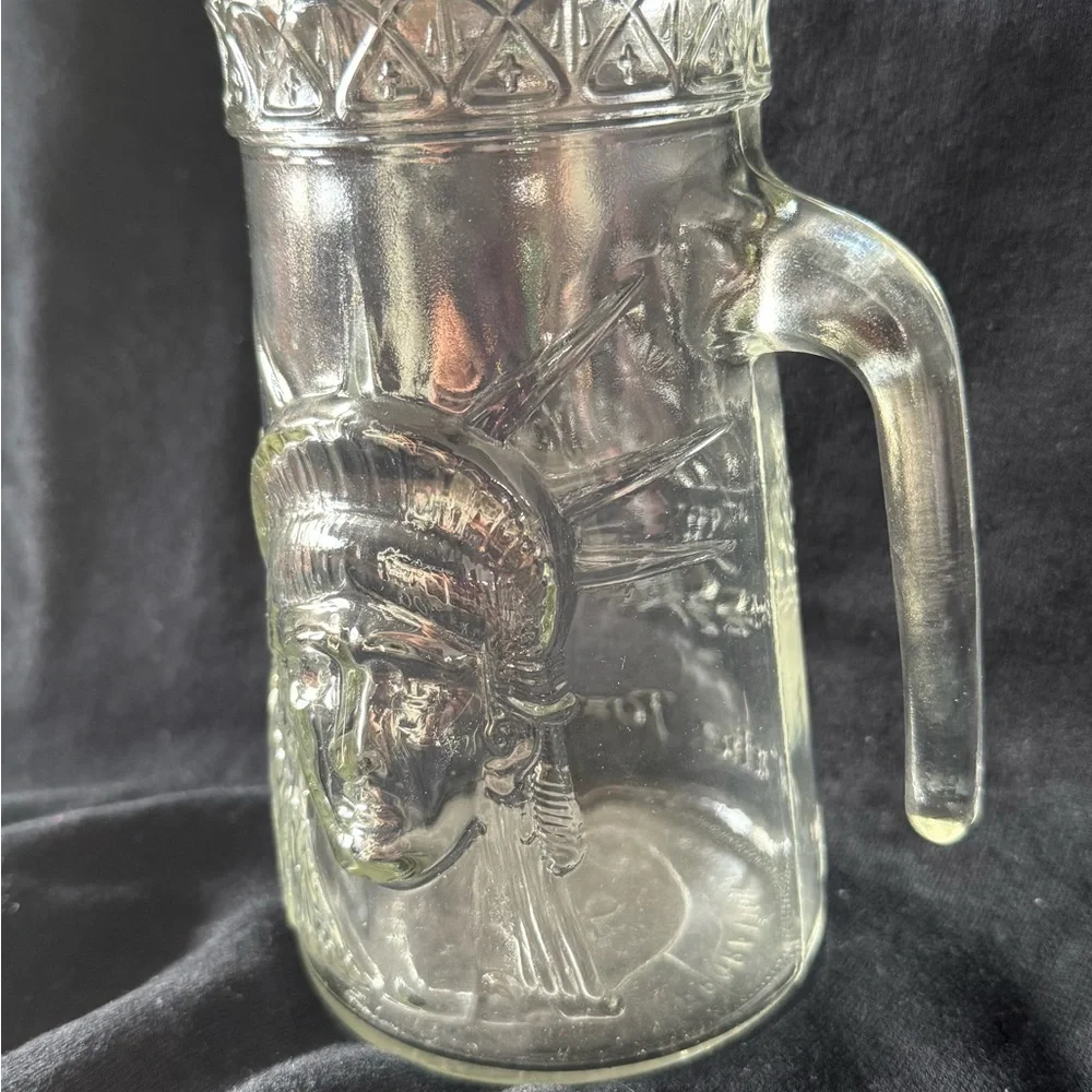 Vintage 1985 Statue of Liberty Centennial 1886-1986 Glass Mug Cup ANCHOR HOCKING